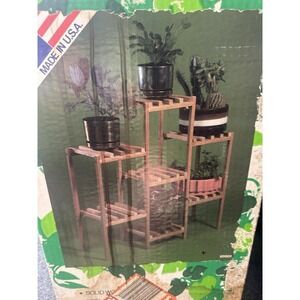 Vintage NOS 7 Shelf Plant Stand Kit Made USA Original Box S.M.W. 69069